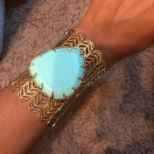 Kendra Scott Mint statement eliza bracelet cuff